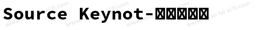 Source Keynot字体转换